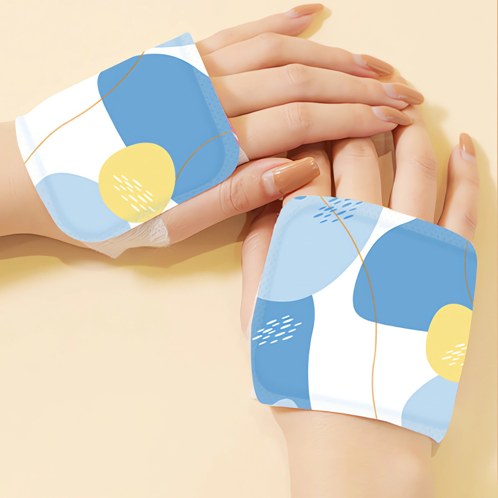 Ziynglg Aroma Steam Hand Warmer Self Heating Patch with Mugwort for Long Lasting Warmth,Portable Safe Multi Purpose Hot Compress for Winter Cold Weather Relief
